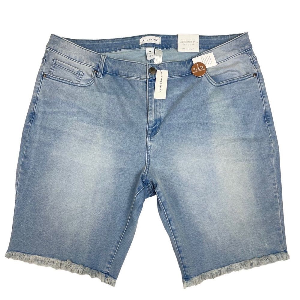 LANE BRYANT Flex Magic Waistband Signature Fit Mid-Rise Bermuda Short Size 24